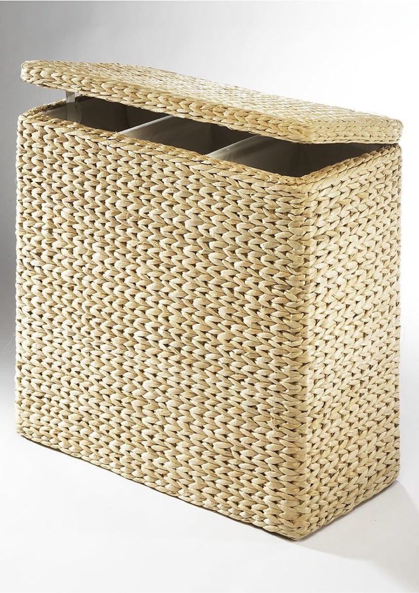Home affaire Wassorteerder gevlochten biezen, hoogte 64 cm