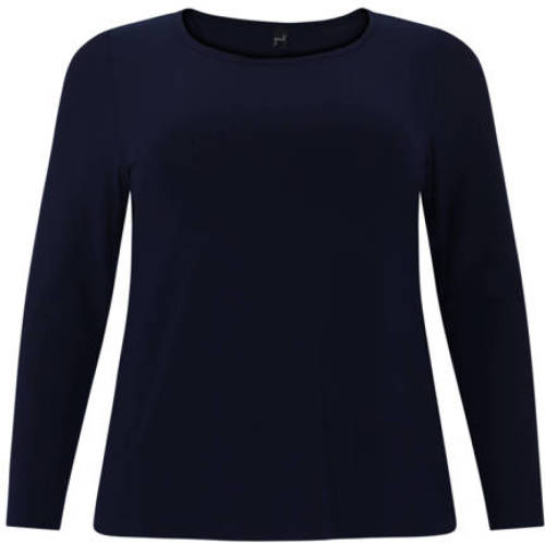 Yoek longsleeve donkerblauw