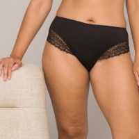 La Redoute Collections Slip in microvezel en guipurekant