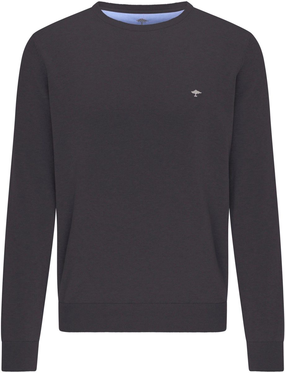 FYNCH-HATTON Trui met ronde hals met geborduurd logo