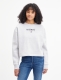 Tommy Jeans Sweater met ronde hals, logo vooraan