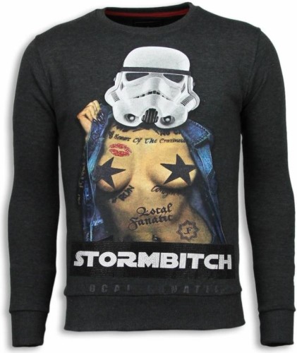 Sweater Local Fanatic  Stormbitch Rhinestone Ciet