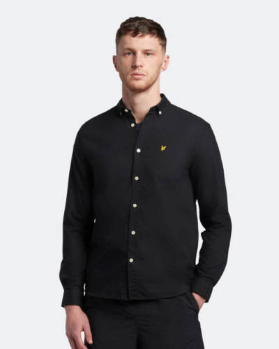 Lyle & Scott regular fit overhemd jet black