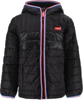 Levi's Kids gewatteerde winterjas zwart