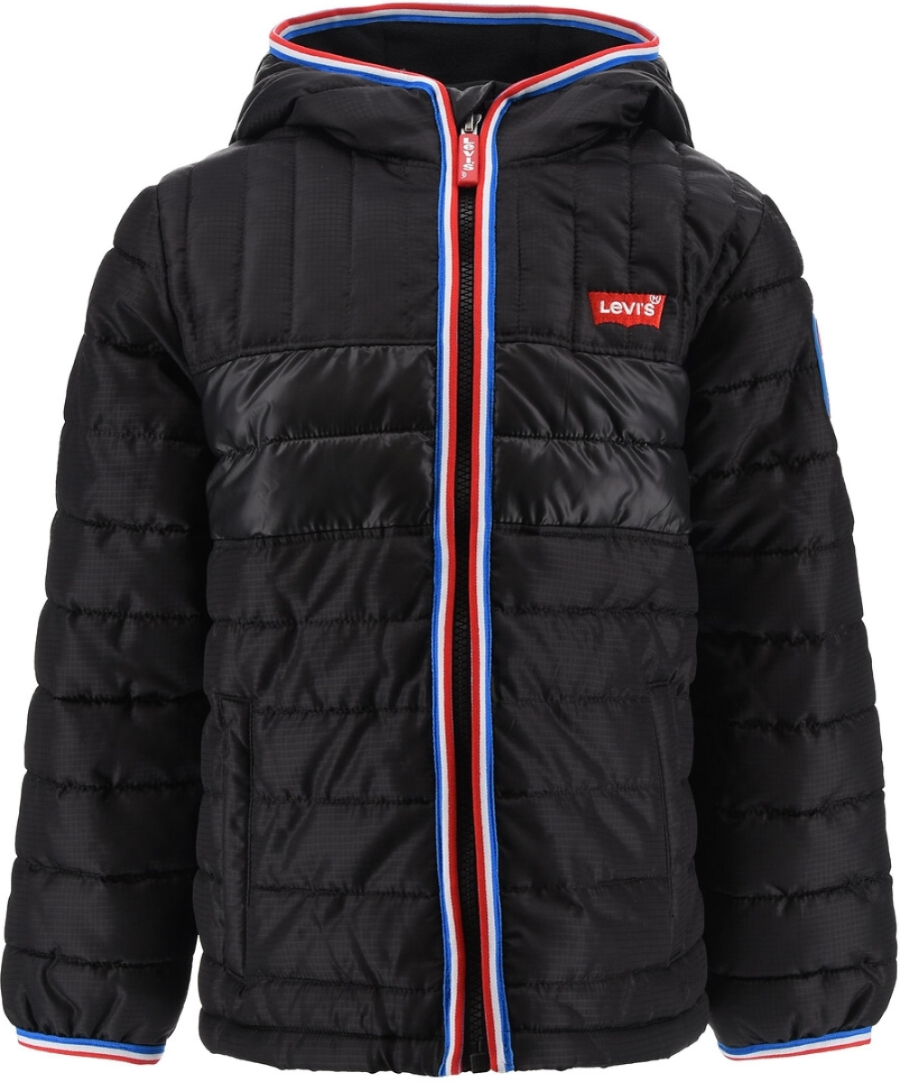 Levi's Kids gewatteerde winterjas zwart