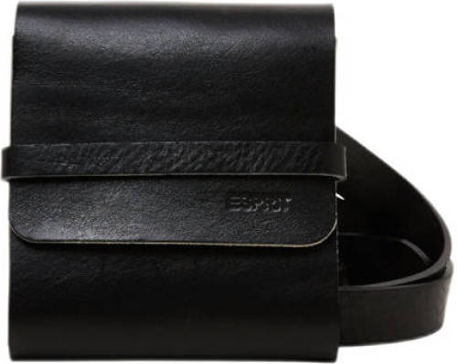 Esprit leren heuptas/riem zwart