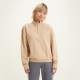 Levi's trui Rue quarter zip beige