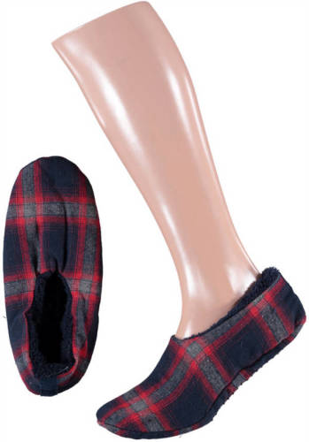 Apollo pantoffels rood/zwart