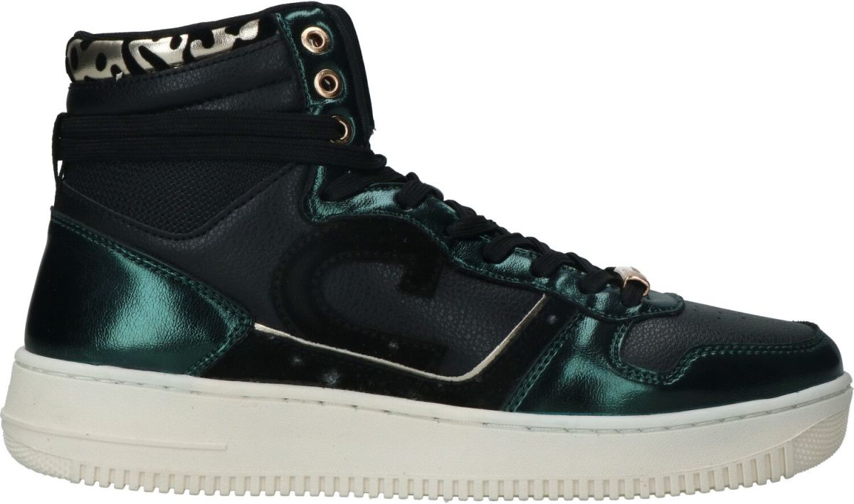 Cruyff Campo High Lux Veterboot  Zwart/Groen