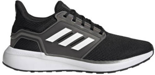 adidas Performance EQ19 hardloopschoenen zwart/wit/grijs