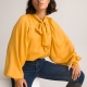 La Redoute Collections Blouse met lavallière en lange mouwen