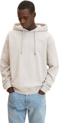 Tom tailor Denim gemêleerde hoodie light dove grey