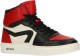 HIP H1665 leren sneakers rood/wit
