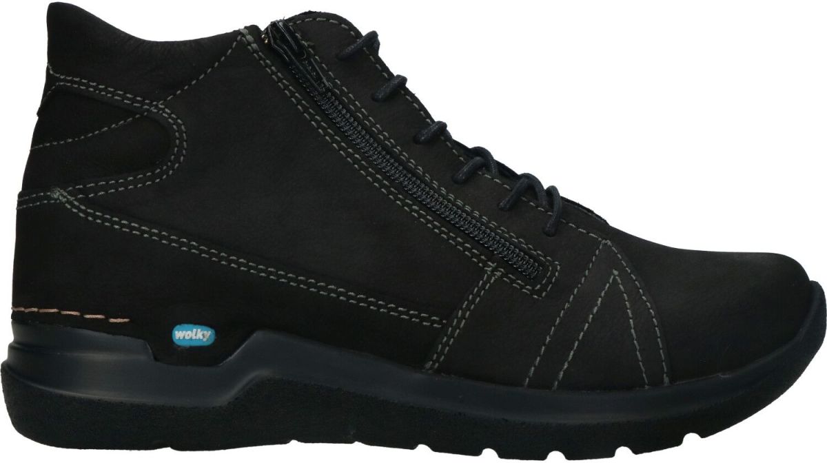 Wolky Why Veterboot  Zwart