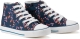 La Redoute Collections Hoge sneakers in stof, bloemenprint, rits