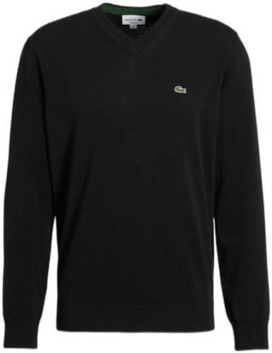 Lacoste fijngebreide trui black