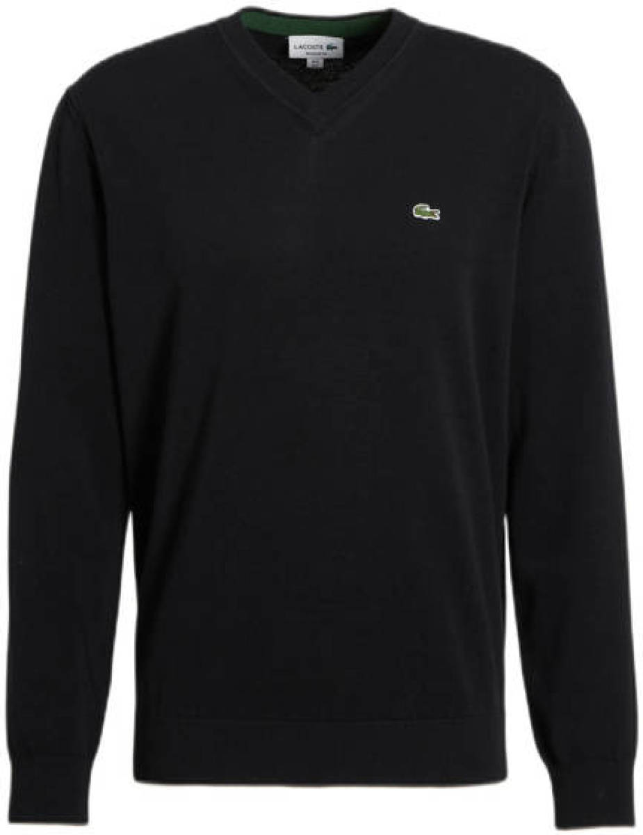Lacoste fijngebreide trui black