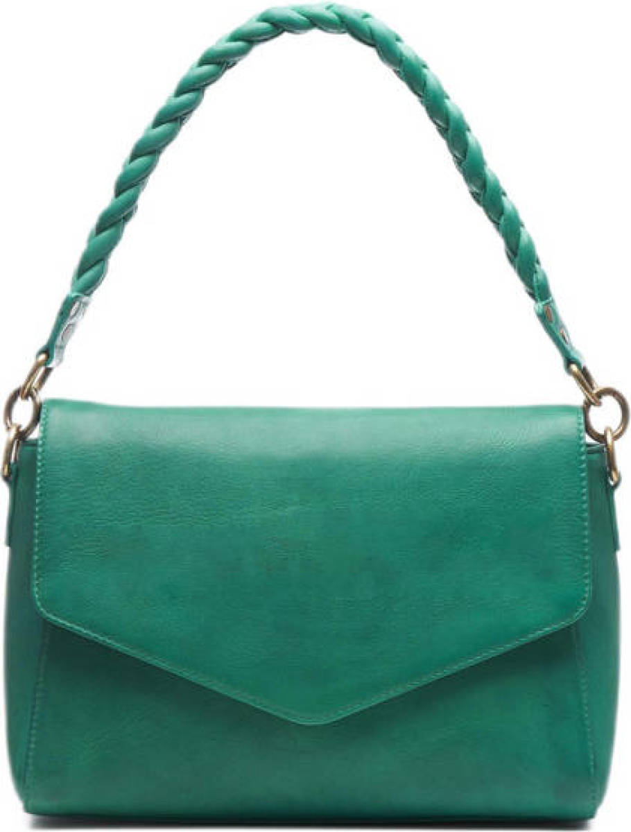 Chabo Bags leren schoudertas Classy Cleo groen
