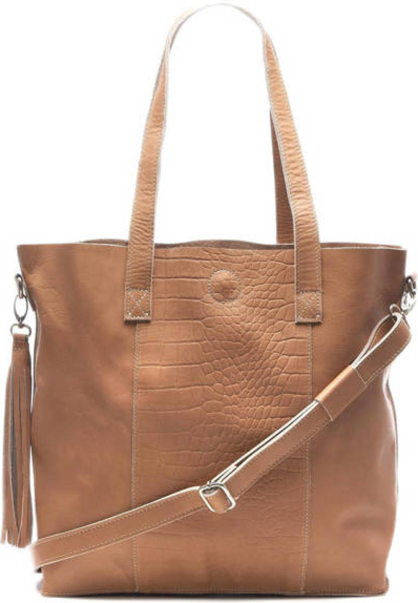 Chabo Bags leren shopper Amsterdam beige