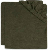 Jollein aankleedkussenhoes badstof 50x70cm - set van 2 Leaf Green