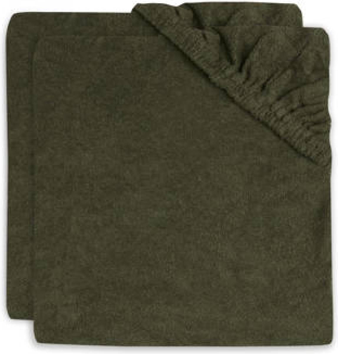 Jollein aankleedkussenhoes badstof 50x70cm - set van 2 Leaf Green