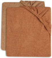 Jollein aankleedkussenhoes badstof 50x70cm - set van 2 Caramel/Biscuit