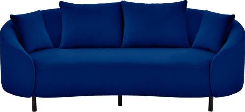 Goossens Bank Ragnar blauw, stof, 2,5-zits, modern design