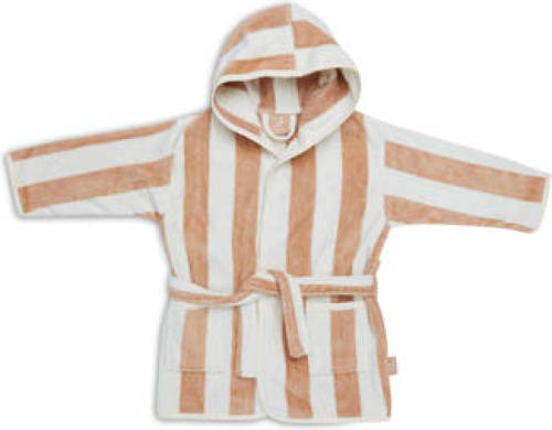 Jollein badstof badjas 3-4 jaar Stripe Terry Biscuit GOTS