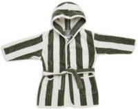 Jollein badstof badjas 1-2 jaar Stripe Terry Leaf Green GOTS