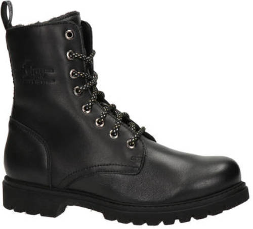 Panama Jack Frisia leren veterboots zwart