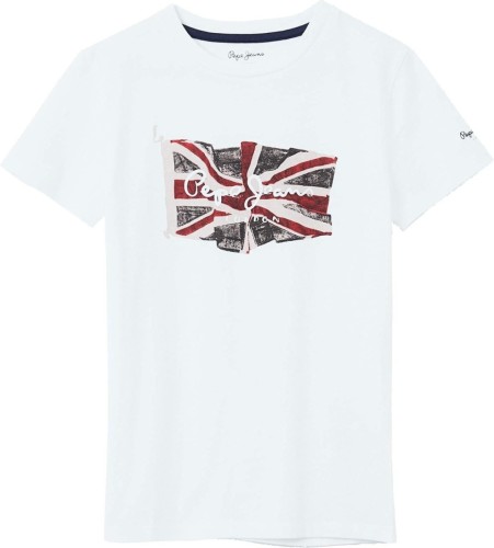 T-shirt Korte Mouw Pepe Jeans  FLAG LOGO SS