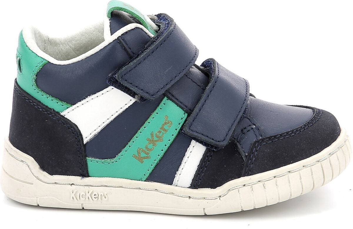 Kickers Leren sneakers met klittenband Wincky Vel