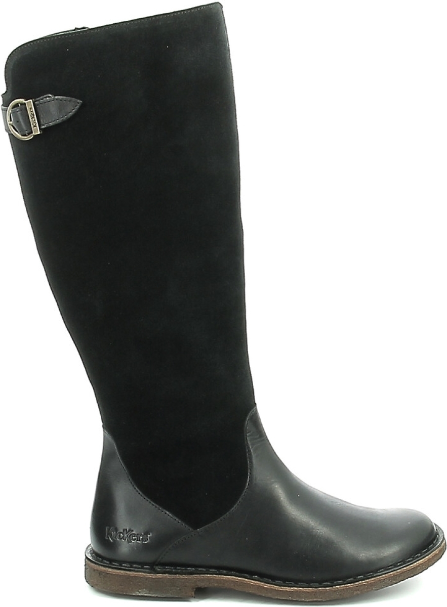 Kickers Leren laarzen Kick Titanium