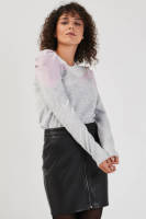 Cache Cache trui lichtgrijs/roze/wit