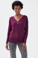 Cache Cache trui aubergine