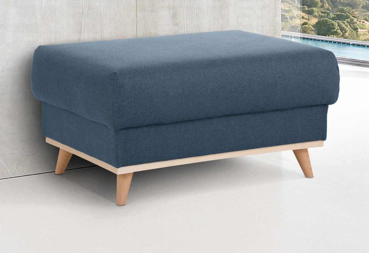 Home affaire Hocker EDINA ook in katoenmix-overtrekstof, in scandinavische stijl