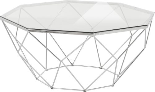 Guido Maria Kretschmer Home&Living Salontafel CAEN van glas en metaal in geometrische vormen, breedte 95 cm