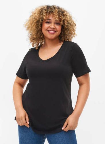 Zizzi T-shirt zwart