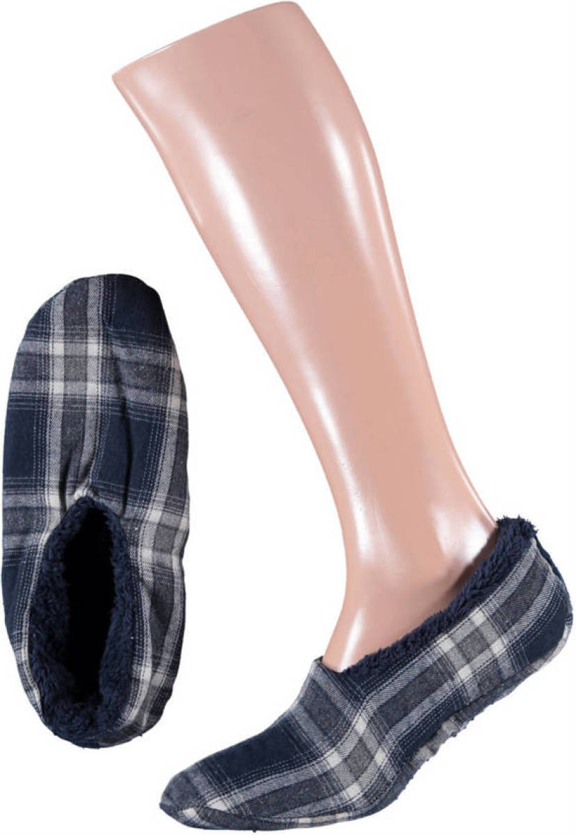 Apollo pantoffels zwart/grijs