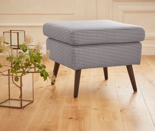 Guido Maria Kretschmer Home&Living Hocker Salla Overtrekstof ook in luxe-microvezel in imitatiebont-look