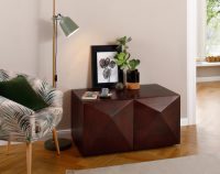 Home affaire Salontafel Diamond van massief mangohout in 3d-look op de buitenkanten, breedte 90 cm