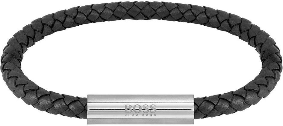 BOSS Leren armband BRAIDED LEATHER, 1580151, 1580152, 1580153