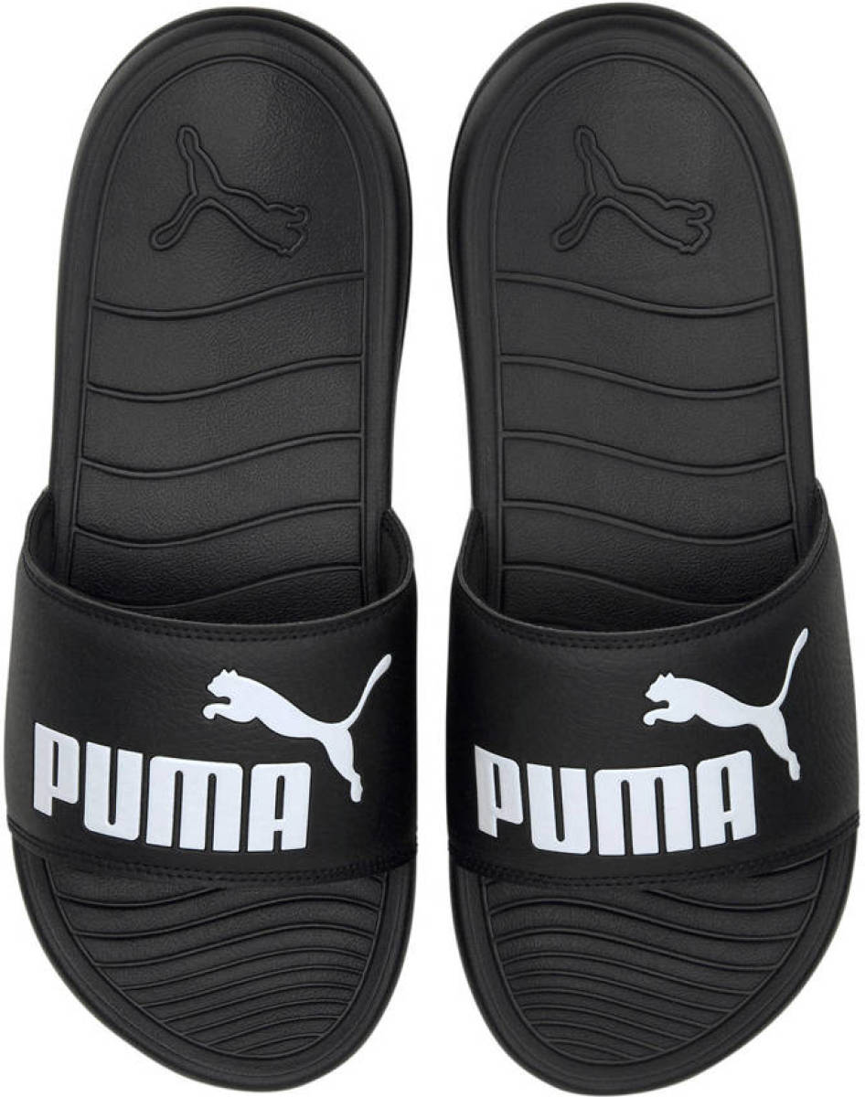 Puma Popcat 20 badslippers zwart/wit
