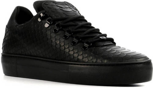 Nubikk Jagger Python leren sneakers zwart kopen? Kopen.nl