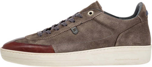 Floris van bommel suède sneakers taupe