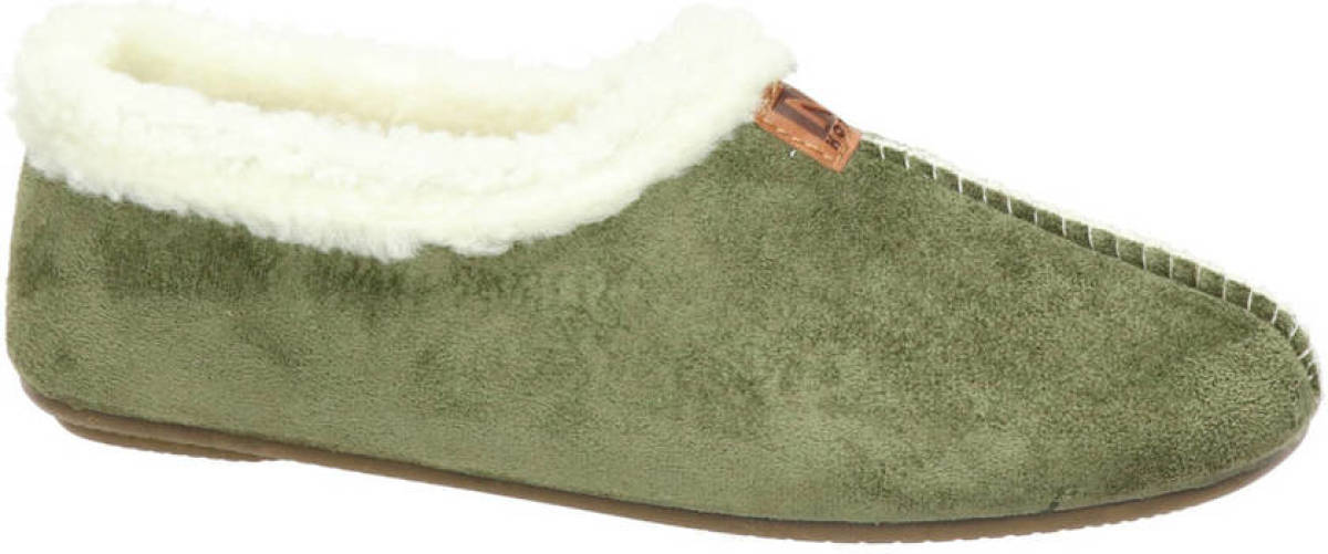 Nelson Home pantoffels groen