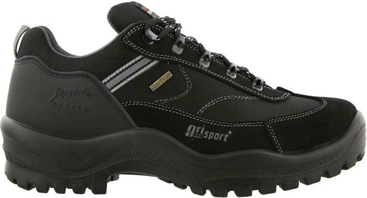 Grisport Torino Low wandelschoenen zwart