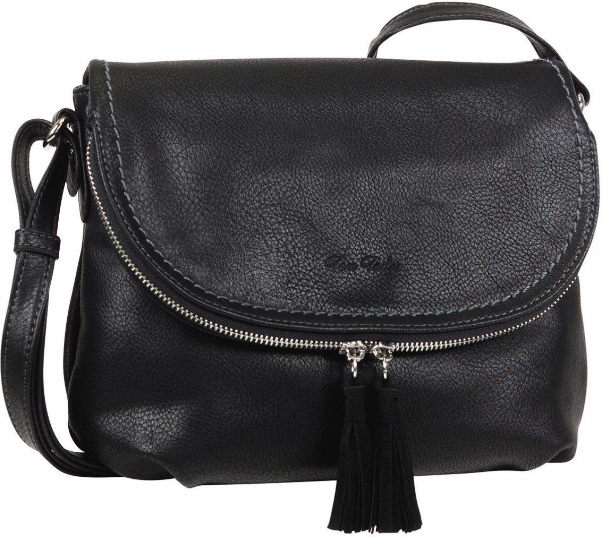 Tom tailor Schoudertas LARY crossbody bag met modieuze kwasten aan de rits