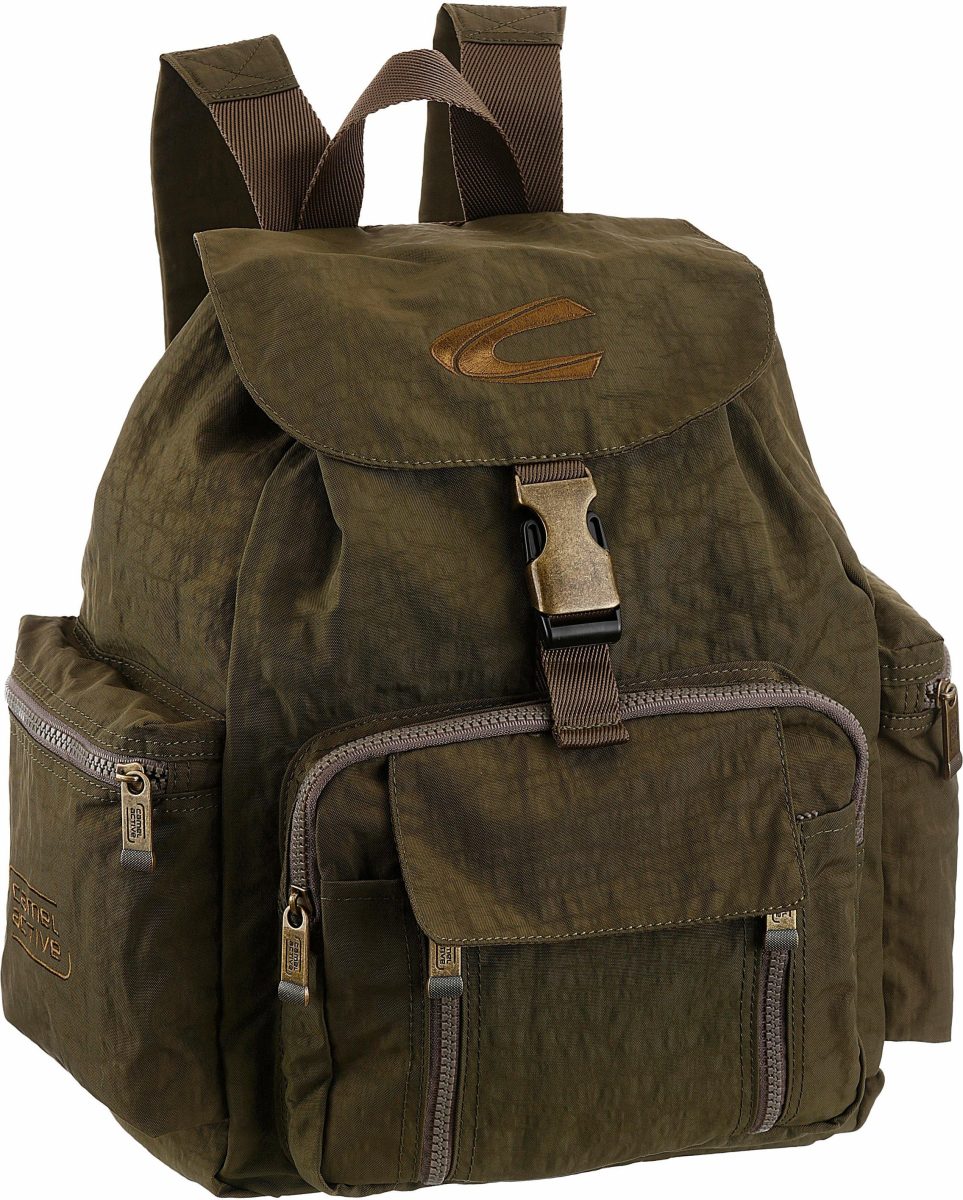 Camel active Rugzak met een beklede rug en vele vakjes