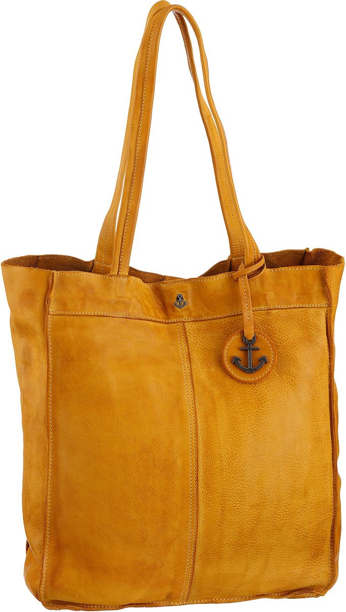 HARBOUR 2nd Shopper Elbe 1 van leer met kenmerkende merk-anker-label en sierhanger